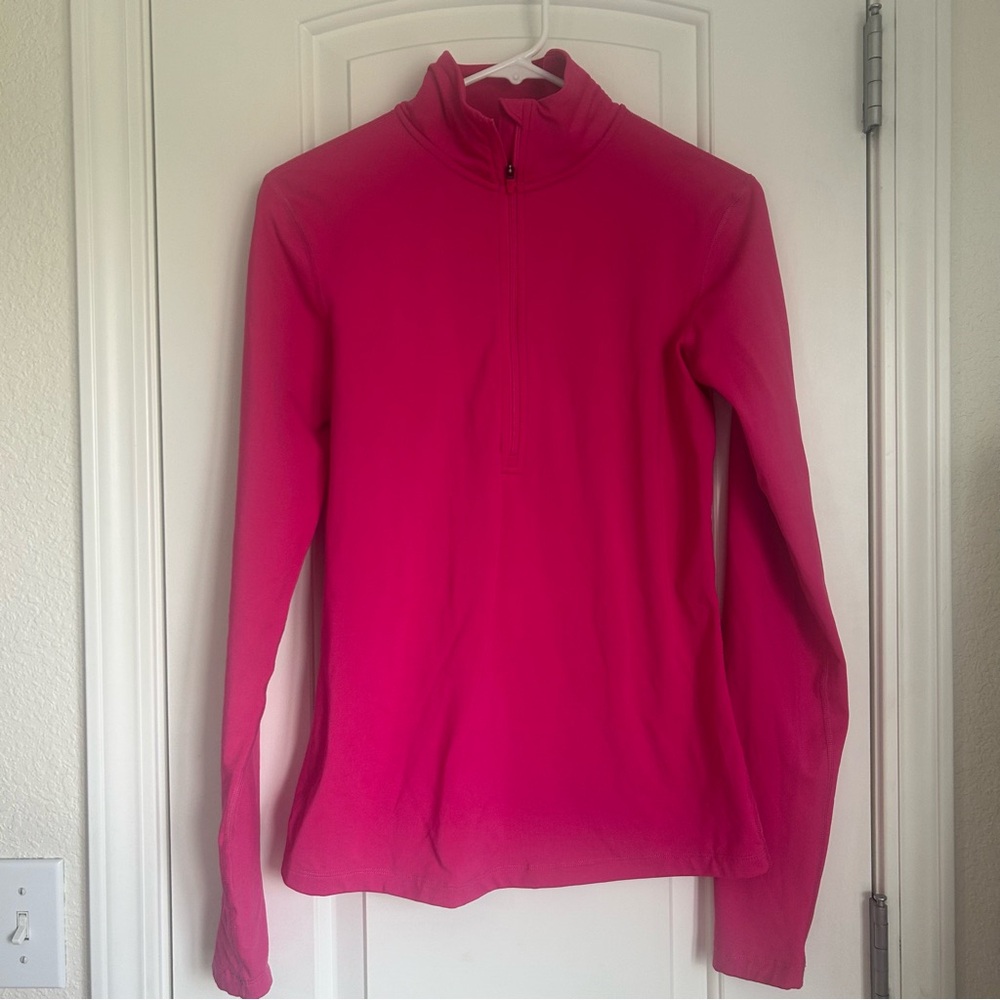 Nike Women’s Magenta Pink Dri Fit Quarter Zip Long Sleeve Pullover - Size M